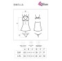 LIVCO CORSETTI FASHION - BINELLA SET BABYDOLL + THONG BLACK
