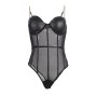 SUBBLIME - BODY CON BRETELLE A CATENA NERA S/M