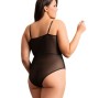 SUBBLIME - BLACK CHAIN SUSPENDERS BODYSUIT L/XL