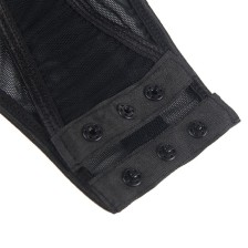 SUBBLIME - TEDDY MIT STRUMPFBAND-DETAIL BRUST SCHWARZ L/XL