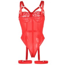 SUBBLIME - TEDDY COM ALA LIGA DETALHE PEITO VERMELHO S/M