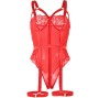SUBBLIME - TEDDY MIT STRUMPFBAND-DETAIL BRUST ROT L/XL