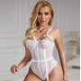 SUBBLIME - TEDDY WITH GARTER STRAP DETAIL CHEST WHITE L/XL