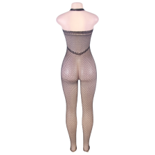 QUEEN LINGERIE - NECKHOLDER-BODYSTOCKING MIT OFFENEM RÜCKEN S/L