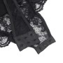 SUBBLIME - ORSACCHIOTTO CON GIARRETTIERA CON DETTAGLIO IN PIZZO E STRISCE NERO S/M
