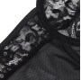 SUBBLIME - ORSACCHIOTTO CON GIARRETTIERA CON DETTAGLIO IN PIZZO E STRISCE NERO S/M