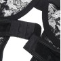 SUBBLIME - TEDDY WITH GARTER WITH LACE DETAIL AND STRIPS BLACK L/XL