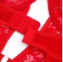 SUBBLIME - ORSACCHIOTTO CON GIARRETTIERA CON DETTAGLIO IN PIZZO E STRISCE ROSSE L/XL