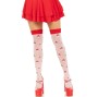 LEG AVENUE - MUSHROOM HIGH SOCKS RED/WHITE