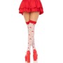 LEG AVENUE - MUSHROOM HIGH SOCKS RED/WHITE