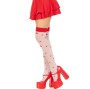 LEG AVENUE - CALZINI A FUNGO ROSSO/BIANCO