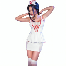 CHILIROSE - CR 4160 COSTUME D'INFIRMIÈRE HAUT ET JUPE L/XL