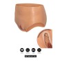 HIDDEN DESIRE - ALTER EGO OPEN VAGINA BRIEF HIGH WAIST FLESH