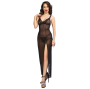 CHILIROSE - CR 4723 BABYDOLL LUNGO E PERIZOMA NERO XL