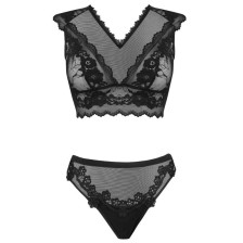 LIVCO CORSETTI FASHION - TIMOSAN LC 90631 SOUTIEN-GORGE + CULOTTE NOIR