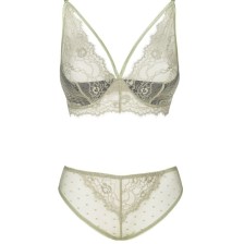 LIVCO CORSETTI FASHION - PINE LC 90667 BRA + PANTY KHAKI