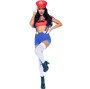 LEG AVENUE - COSTUME SEXY MARIO BROS ROSSO/BLU M