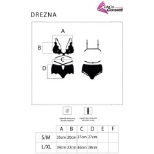 LIVCO CORSETTI FASHION - DREZNA LC 90733 BRA + PANTY BLACK