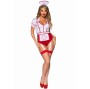 LEG AVENUE - FANTASIA DE ENFERMEIRA SEXY VERMELHO/BRANCO M
