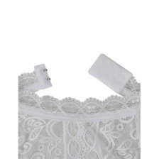 SUBBLIME - 953850 SPITZEN-BODYSUIT WEISS S/M