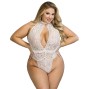 SUBBLIME - 953867 LACE BODYSUIT WHITE L/XL