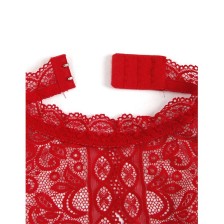 SUBBLIME - 953881 BODYSUIT MIT OFFENEN CUPS ROT L/XL