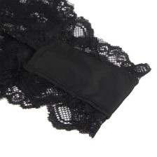 SUBBLIME - 930806 SEXY BODY MIT RÜSCHEN SCHWARZ S/M