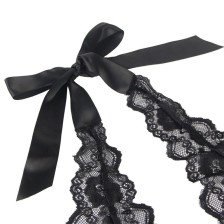 SUBBLIME - 930806 SEXY BODY MIT RÜSCHEN SCHWARZ S/M