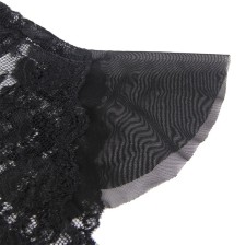 SUBBLIME - 930882 SEXY BODY MIT RÜSCHEN SCHWARZ L/XL