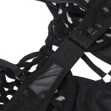 SUBBLIME - 954055 SEXY SPITZEN-BODY SCHWARZ S/M