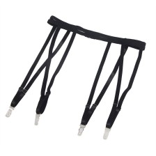 SUBBLIME - 954147 BODY MIT STRUMPFGÜRTEL SCHWARZ S/M