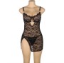 SUBBLIME - 954185 BABYDOLL DE RENDA COM ALÇAS AJUSTÁVEIS PRETO S/M