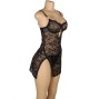 SUBBLIME - 954185 BABYDOLL DE RENDA COM ALÇAS AJUSTÁVEIS PRETO S/M