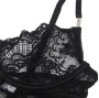 SUBBLIME - 954185 LACE BABYDOLL WITH ADJUSTABLE STRAPS BLACK S/M