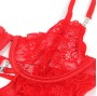 SUBBLIME - 954215 BABYDOLL IN PIZZO CON SPALLINE REGOLABILI ROSSO L/XL