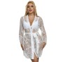 SUBBLIME - 954369 CAMICIA DA NOTTE MANICA LUNGA CON DISEGNO FLOREALE BIANCO S/M