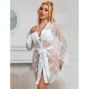 SUBBLIME - 954369 CAMICIA DA NOTTE MANICA LUNGA CON DISEGNO FLOREALE BIANCO S/M