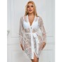 SUBBLIME - 954369 CAMICIA DA NOTTE MANICA LUNGA CON DISEGNO FLOREALE BIANCO S/M
