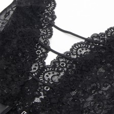SUBBLIME - 954390 BODY SEXY COM CINTA-LIGA PRETO L/XL