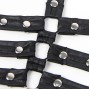 SUBBLIME - 954413 CORPO BONDAGE DE COURO PRETO L/XL