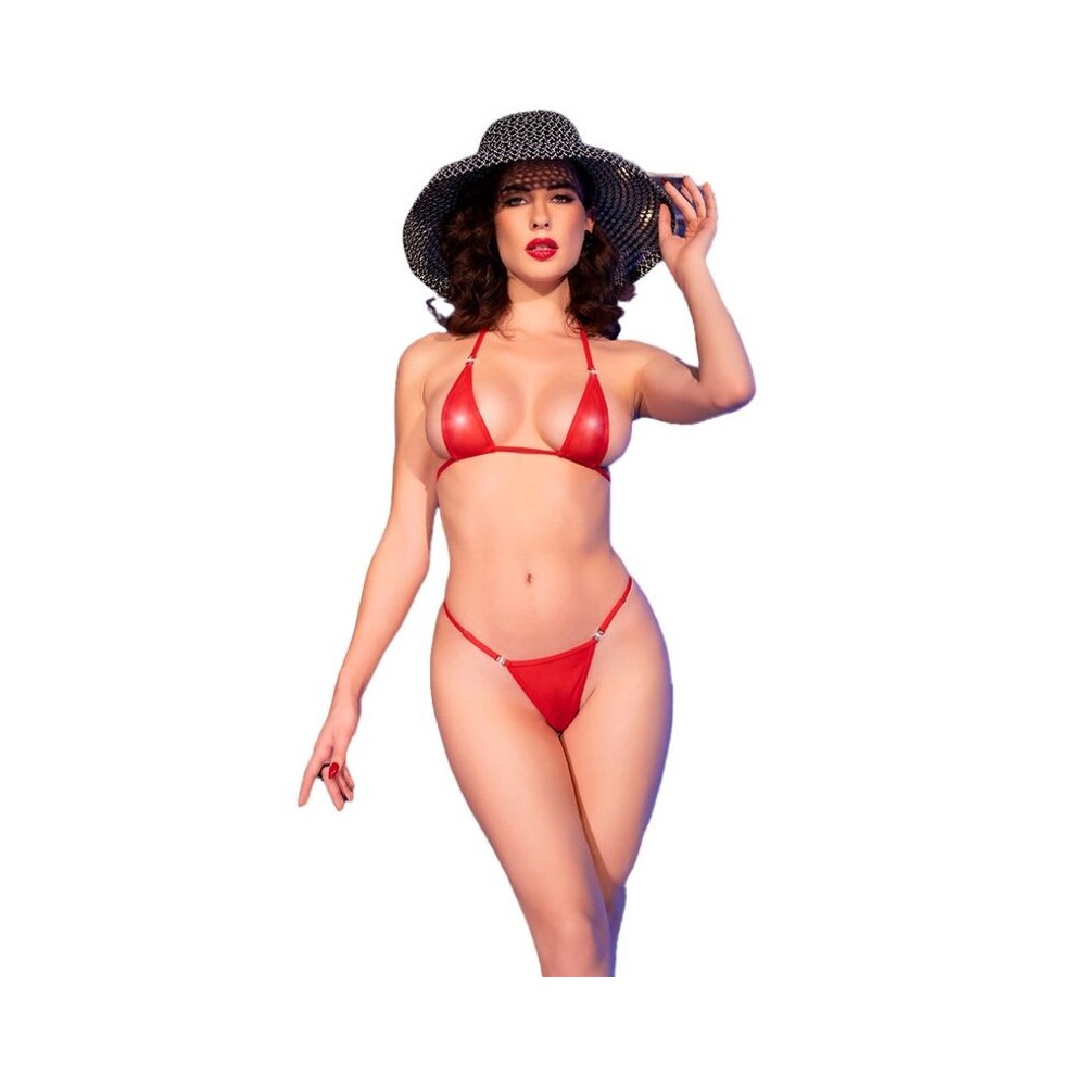 CHILIROSE - CR 4840 MICRO BIKINI ROUGE S/M