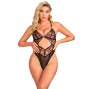 SUBBLIME - 955229 BODY TRASPARENTE CON PIZZO CAVATO NERO L/XL