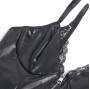 SUBBLIME - 955458 BLACK LEATHER ZIPPER BODY S/M