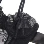 SUBBLIME - 955502 BODY EN DENTELLE AVEC NŒUDS ET JARRETELLES NOIR L/XL