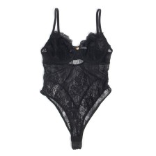 SUBBLIME - 955625 SPITZEN-BODYSUIT MIT UNTERTEILVERSCHLUSS SCHWARZ L/XL