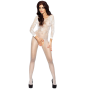 PASSION - COMBINAISON BLANCHE EROTICLINE BS008