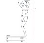 PASSION - WOMAN BS014 BODYSTOCK BRANCO TAMANHO ÚNICO