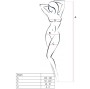 PASSION - WOMAN BS024 BODYSTOCKING PRETO TAMANHO ÚNICO
