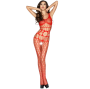 PASSION - MULHER BS032 BODYSTOCK VERMELHO TAMANHO ÚNICO