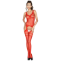 PASSION - MULHER BS038 BODYSTOCK VERMELHO TAMANHO ÚNICO